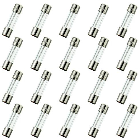 HUAREW T2AL250V 20 Stück 5x20mm langsam schmelzen glas sicherungen 2A 250V 0,2 x 0,78 Zoll Zeitverzögerungs sicherungen
