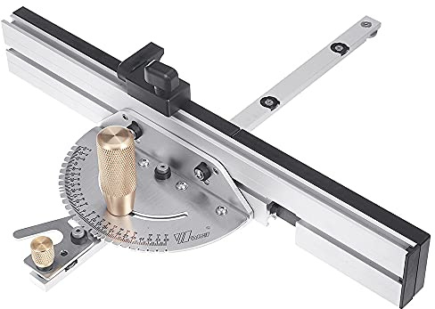 Brass Handle 450mm 27 Angle Miter Gauge With Box Jiont Jig Track Stop Table Saw Router Miter Gauge Saw Assembly Ruler For Woodworking Tools