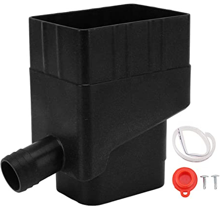 Système de Collecte d'eau de Pluie, Barils Collecteurs d'eau Professionnels pour Détourner l'eau (Noir)