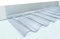 Wandanschluss-Profil für Lichtwellplatten mit Trapezwelle: Profil 70/18. Gesamtlänge ca. 70 cm - Schenkellängen ca. 65 x 150 mm - sehr elastisch, somit an verschiedene Dachneigungen anpassbar