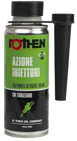 ROTHEN Azione Iniettori, Additivo Detergente per Iniettori Benzina, Trattamento Stabilizzatore Carburante (200 ML)