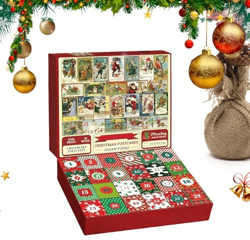 Juguete De Adviento Navideño 2025 - Juego De Familiar | Calendario de Adviento de 24 Días con para Adolescentes - Para Hombres Mujeres Niñas Jóvenes Esposa Esposo Hijo Hija Familia Amigos