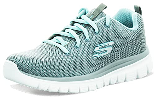 Skechers Graceful Twisted Fortune, Zapatillas para Correr Mujer, Color Gris, Talla 36 EU