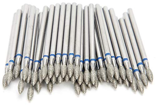 Sonew 50 Stück Nagelfräser Bit Set, Nail Drill Bits für Acrylnägel Maniküre Nail Art Polish Werkzeug zur Entfernung abgestorbener Haut