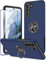 KRAFTCARE for Samsung S21 Case with Kickstand Ring and Screen Protector, Shockproof and Anti Scratch 360° Magnetic Ring Holder Stand Phone Cover for Samsung Galaxy S21 - Blue