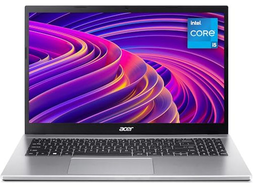 Acer Aspire 3 A315-59 Laptop - Intel Core i5-1235U, 8GB, 512GB SSD, Integrated Graphics, 15.6-inch FHD, Windows 11, Silver