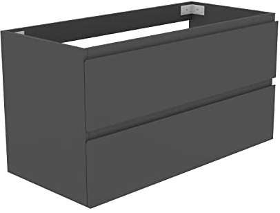 Waschbeckenunterschrank 100 cm Unterschrank Waschtischunterschrank Anthrazit