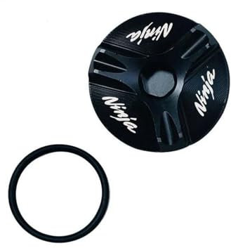 Für Kawasaki Für Ninja250 Für Ninja 300/ABS 500/R Ninja 600R/750R ZX10R/ABS ZX-11 ZX1000 Motorrad CNC Schraube Motoröl Einfülldeckel Stecker(Weiß)