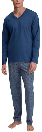 CALIDA Special Pyjama, lang Herren, aus 100% Baumwolle deep Night Blue 46-48