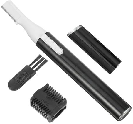 WRITWAA Rasoio Per Sopracciglia Epilatore Per Sopracciglia Rasoio Elettrico Per Rifinire i Peli Depilatore Per Pettine e Spazzola