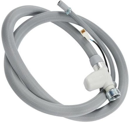 eRicambi® Tubo di Carico con Valvola Aquastop per Lavastoviglie - Compatibile con AEG, Electrolux, Zanussi, Rex, Zanker - Lunghezza 1,8 m - Sicurezza Antiallagamento