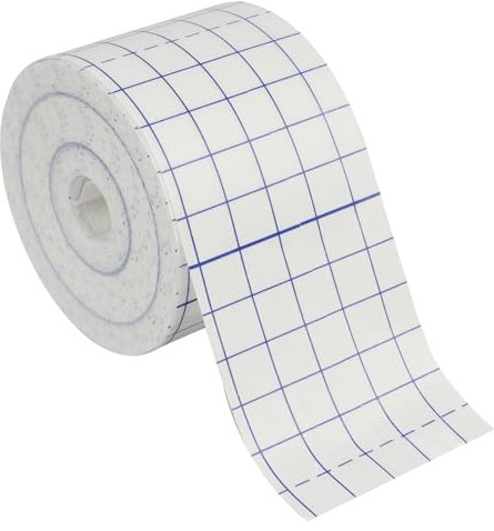 Medizinisches Klebeband,5cm x 10m,Flexibles und Selbstklebendes Verbandband,Nicht Gewebtes Fixierband in Weiß,für die Befestigung von Verbänden und zur Sportverletzungsrehabilitation (5cm×10m)