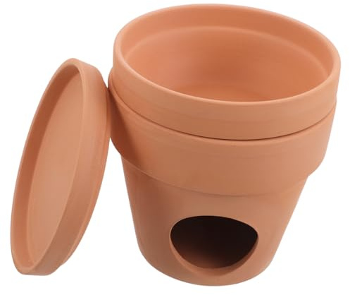 VILLFUL Rifugio in Ceramica Per Criceti Casa Rinfrescante Per Piccoli Animali Nido Estivo Portatile Casetta Per Criceti E Cincillà Superficie Liscia Facilmente Risciacquabile