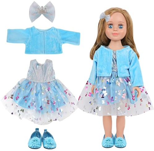 HTTDSLF Ropa para Muñecas 35-45 cm, Ropa de Muñeca, Azul