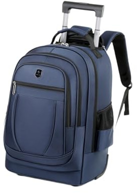 TWISAXC Trolley Suitcase Bag Telescopic Handle Backpack Sturdy and Comfortable Business Travel Needs Sturdy Handle and Adjustable Shoulder Strap Trolley, Blue, 50x34x22cm
