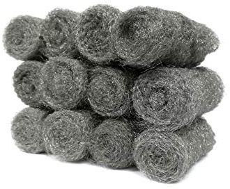 Fine Steel Wire Wool 48pk 000 Extra Fine Grade Pads Multipack Suitable For DIY Enthusiast Wire Wool For Cleaning and Rodent Control Steel Wool Mice Blocker to Deter Pests Poison Alternative