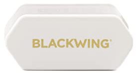 Blackwing Two-Step Long Point Pencil Sharpener, White Color, German Steel Blades, Pack of 1