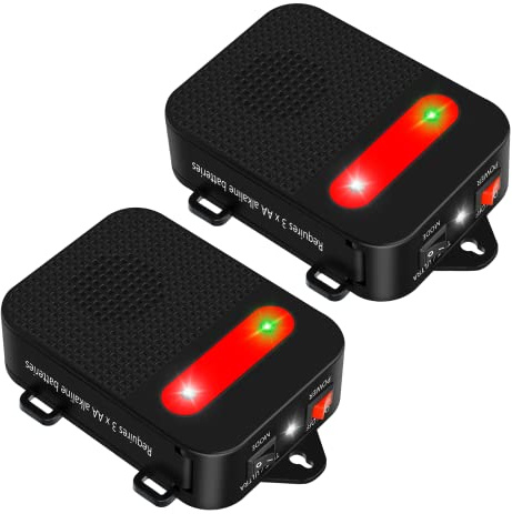Angveirt Under Hood Rodent Repeller Ultrasonic Mouse Repellent Battery Operated Pest Repeller Rat Mice Deterrent Rodent Repellent for Car Engine Garage RV Basement Attic 2 Pack Humane
