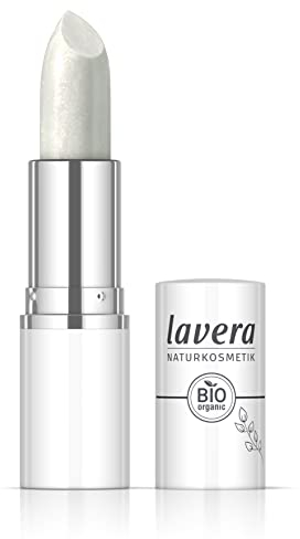 lavera Candy Quartz Lipstick -White Aura 02 - Federleichte Textur - Bis zu 6 Stunden Halt - vegan - Naturkosmetik (1x 17,9 g)