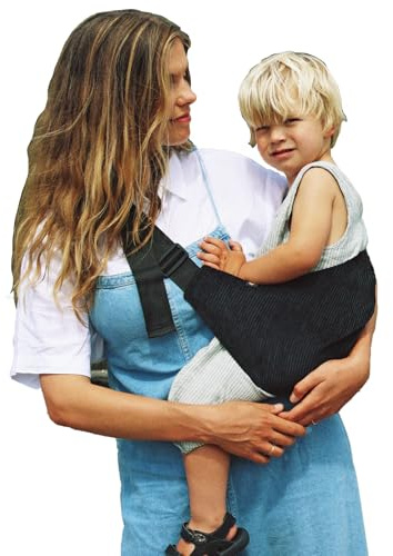 Wildride Kindertrage Cordstoff Kollektion (Hüfttrage) (Black)