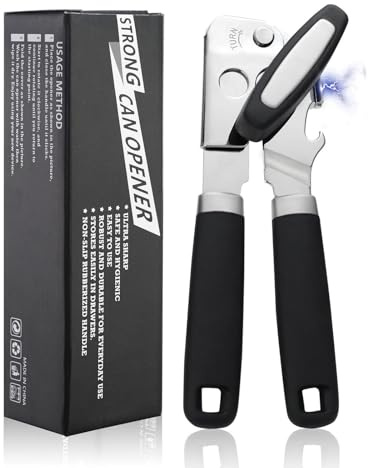 Xijobido Abrelatas Manual | Abridor De Latas Manual Con Agarre | Herramienta Magnética Extraetiquetas | Mango Antideslizante Para Cocina Hogar Armario Encimera