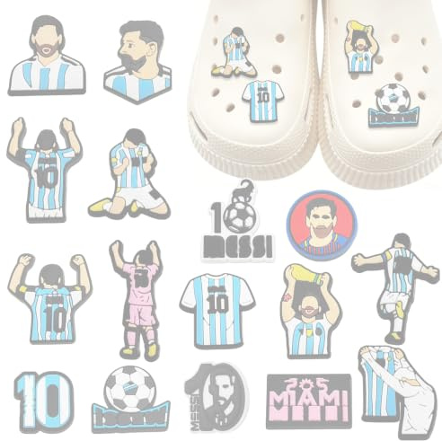 BirthZan 16 Charms de zapatos Football,Charms Football,Schuh Charm Footbal | Accesorios para calzado Footbal, Decoración casera de sandalias, Decoración de zapatos diseñada para los fans