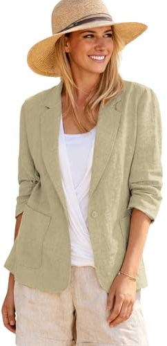 Khaki Blazer Jacket for Women Camel Tan Taupe Bude One Button Long Sleeve Blazer para Mujer Maternity Jersey Blazers Jackets Khaki L