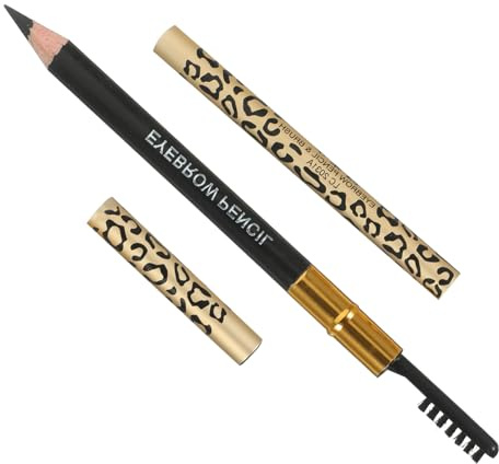 BATHVEVE Wasserfester Augenbrauenstift 2 Stück Mit Bürste Doppelseitig Leopard Muster Für Natürliches Styling Und Professionelle Visagisten