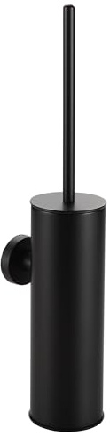 BVL Scopino Bagno WC da Parete Nero, Acciaio Inossidabile 304 Scopino WC, Spazzolone Bagno WC Indipendente Rotonde