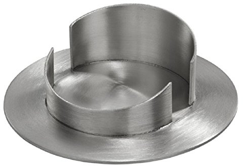 Kerzenleuchter silberfarben für Kerzen Ø 70 mm für Altarkerzen, Anlasskerzen, Taufkerzen, Kommunionkerzen, Hochzeitskerzen