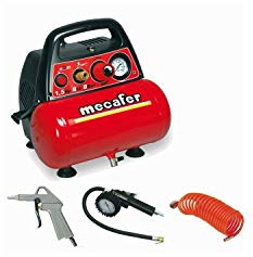 MECAFER Compresseur d'air 6 L 1.5HP 8 bars NEW VENTO avec 3 accessoires