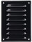 Steinberg14 Schwarz 140x190mm Lüftungsgitter Metall Abluftgitter Abdeckung mit Nagetierschutznetz - Abluft Gitter