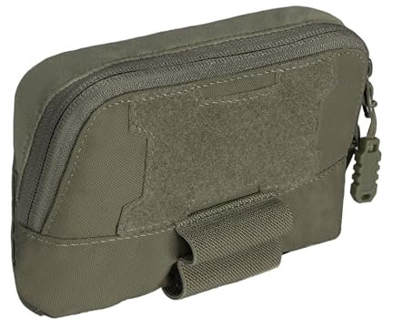 TOPTACPRO Taktische MOLLE Admin Panel Pouch Kleine Brusttasche für Taktische Weste JPC2.0 AVS CPC MOLLE System 500D Nylon(Ranger Green)