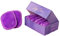 Waschbare und wiederverwendbare Make-up Entferner Pads von Lilly Skin – Rechteckige Mikrofaser-Reinigungs- und Peeling-Tücher für die Gesichtshaut – Box mit 7 Pads - Intensives Violett
