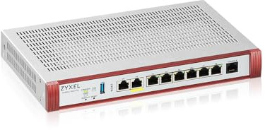 Zyxel USGFLEX200HP ZyWALL Firewall di Sicurezza Informatica ad Alta Velocità | Solo Hardware | 2x Multi-Gig 2,5G (1x PoE+) | VPN | Business Class | Fino a 100 Utenti | Nebula Cloud