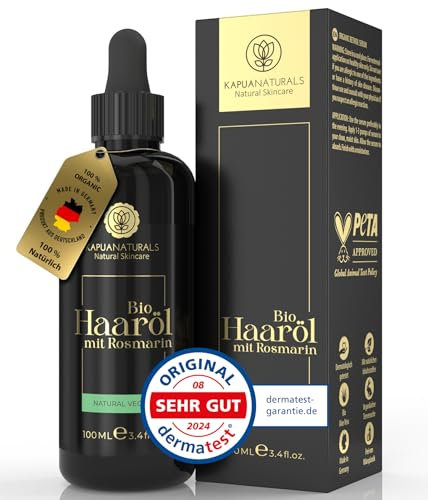 Aceite de Romero para el Cabello • 100ml +ÁCIDO HIALURÓNICO • Aceite romero cabello +BIOTINA • acelera el crecimiento del cabello• Para un cabello y un cuero cabelludo sanos • rosemary oil hair growth