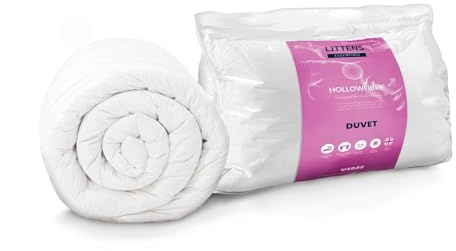 Littens Essentials 4.5 Tog Superking Bed Non-Allergy Polypropylene Hollowfibre Lightweight Summer Duvet Quilt (260cm x 220cm)