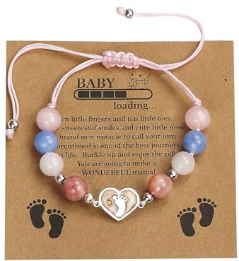 LUOKIFUR Braccialetto per bambini con semi di senape, regalo cristiano per battesimo, neonato e neomamma (Bracciale)