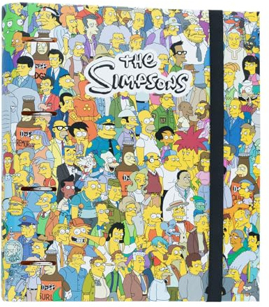 Grupo Erik Raccoglitore ad Anelli A4 The Simpsons - Raccoglitore a 4 Anelli con Elastico e Copertina Rigida in Cartone per la Scuola | Cancelleria Simpsons