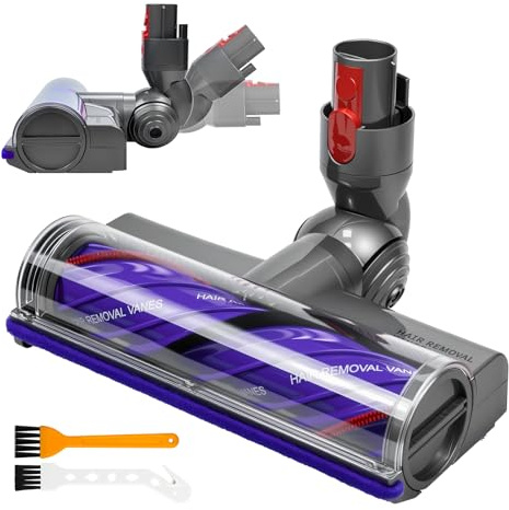 Bürste kompatibel für Dyson V7 V8 V10 V11 V15 SV10 SV11 SV12 SV14 Staubsauger,Anti-Verwicklungs Bodenbürste,Ersatzbürstenkopf für Dyson Parkett Teppichböden