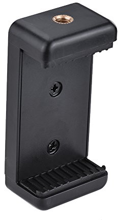 Andoer Clip Ajustable del Sostenedor del Teléfono Soporte Abrazadera Montaje con 1/4Agujero de Tornillo para Selfe Self-Temporizador Monomando Trípode iPhone 7 6S 6 5S Samsung Huawei