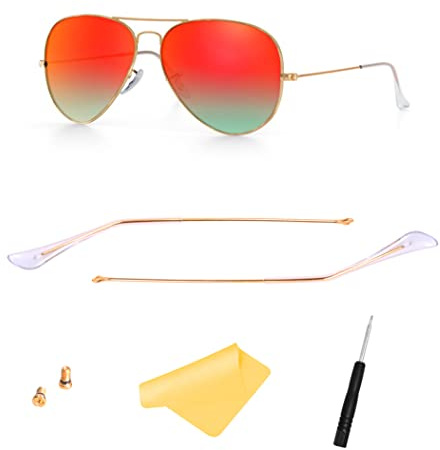 FOOUS Parti di ricambio per braccio per occhiali da sole Ray-Ban Aviator RB3025, Common