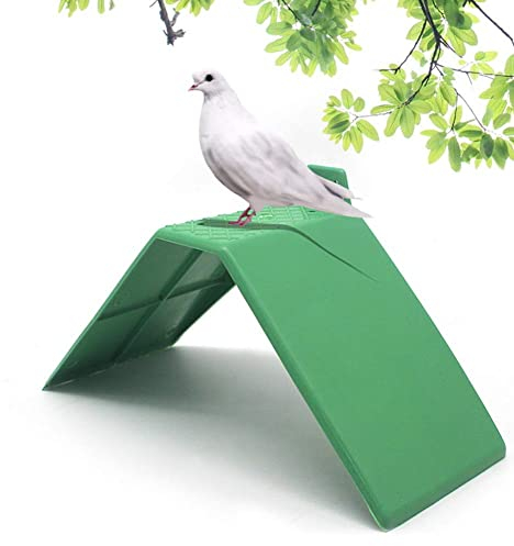 Zerodis 10 Stück Dove Rest Stand, Plastic Small Green Pigeons Rest Stand Vogelstangen Anti-Rutsch-Taubenstangen Roost Bird Dwelling Stand Stützkäfig Zubehör
