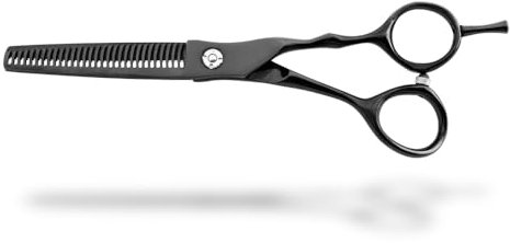Kiepe 2814T30 Monster Cut Serie Professionelle Effilierschere 6 Zoll - 30 Zähne für präzises Ausdünnen, Schwarz Titanbeschichtet, Ergonomischer Griff, Made in Italy, Perfekt zur Volumenkontrolle