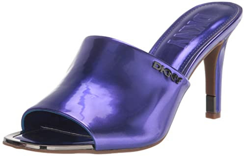 DKNY Damen Bronx Open Toe Fashion Pump Heel Sandale mit Absatz, Purple Moon, 38.5 EU