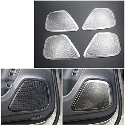 JDMTM Car Styling Tweeter Altoparlante Finestra B Colonna Adesivo Trim Compatibile con Mercedes CLA C118 W118 Classe A W177 V177 Copertura Altoparlante Audio (Color : B Model Silver)