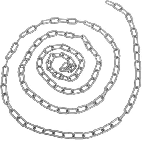 COSMEVIVI Sicherheitsabsperrkette Kunststoff 3 Meter Absperrpfostenkette Wetterfeste Gliederkette Zur Verkehrsabsperrung Und Parkplatzsicherung