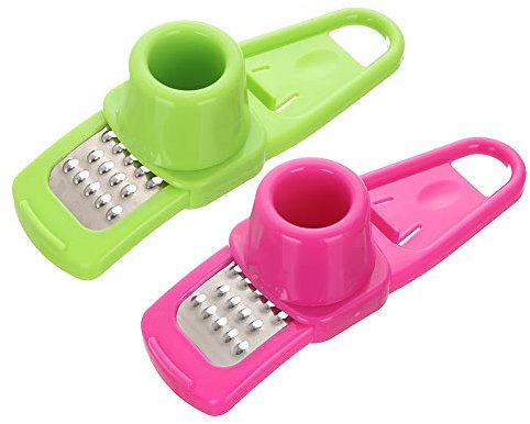 Mini grattugia per aglio e zenzero, multifunzionale, di alta qualità, per utensili da cucina, 2 pezzi