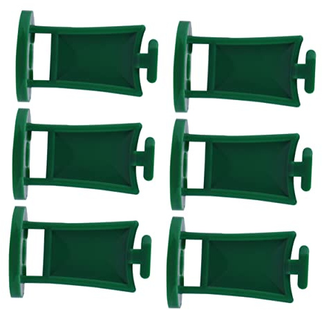 Milisten 50 Piezas Unidades Clips Plásticos para Plantas Accesorios Invernadero para Trepar y Colgar Pinzas Resistentes para Fijación y Soporte Jardín y Color Verde