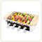 LITTLE BALANCE 8263 Raclette Alpes 1200-8, Spiedini elettrici per Raclette Grill, 3 in 1, 8 persone, 1200 W, bianco